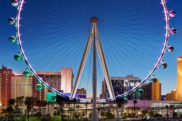 High Roller at night